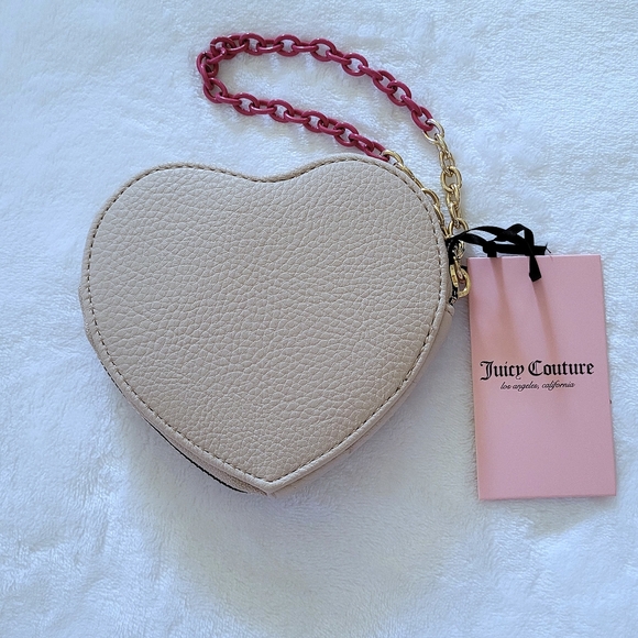 Juicy🍊 Couture "Can't Tame Her" Heart❤ Zip Around Coin🪙 Purse - NWT - Picture 2 of 14